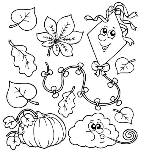 fall preschool coloring sheets